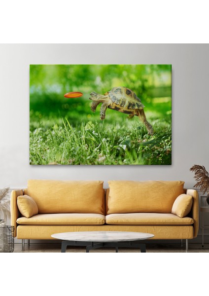 -Premier Kanvas Serileri- Uçan Kaplunbağa Dekoratif Kanvas Tablo 1122 fiyatları