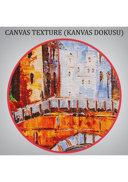 -Premier Kanvas Serileri- Venedik Italya Yağlı Boya Görünümlü TABLO-1201