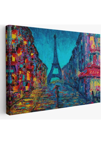-Premier Kanvas Serileri- Fransa Paris Sokakları Duvar TABLOSU-1219