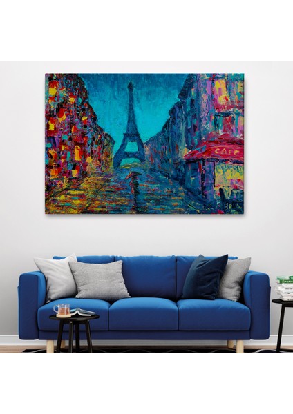 -Premier Kanvas Serileri- Fransa Paris Sokakları Duvar TABLOSU-1219 fiyatları