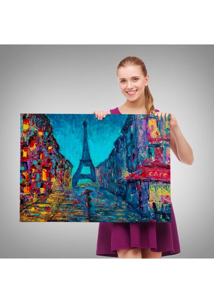-Premier Kanvas Serileri- Fransa Paris Sokakları Duvar TABLOSU-1219 fırsatları