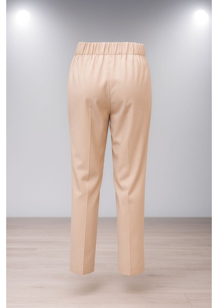 Elegant Fit Kemerli Lastikli Kumaş Pantolon modelleri
