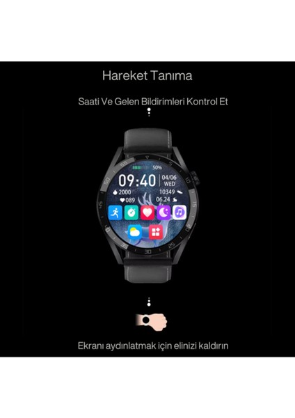 Watch Gt3 Pro Erkek Akıllı Saat, Klasik Amoled Sesli Görüşme,nfc Android iPhone Huawei Uyumlu 8,9,10