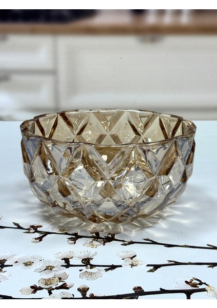 Cam Derin Model Kristal Kase Bal Rengi 24 Cm modelleri