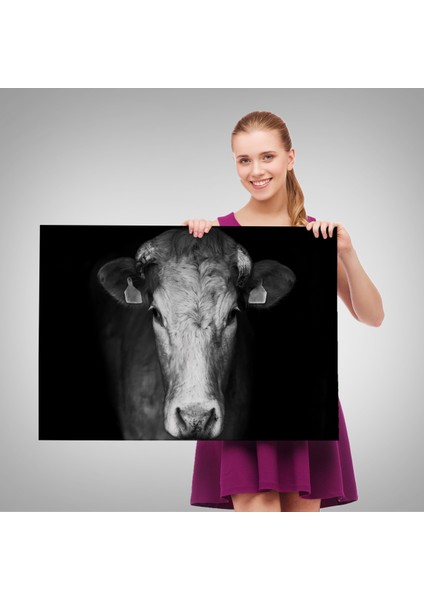 -Premier Kanvas Serileri- Inek Dekoratif Kanvas Tablo 1137 fırsatları
