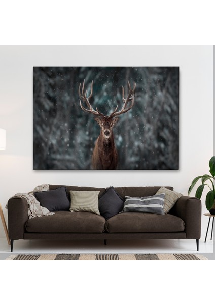 -Premier Kanvas Serileri- Geyik Dekoratif Kanvas Tablo 1164 fiyatları