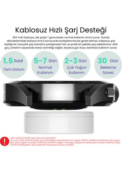 Watch Gt3 Pro Siyah Erkek Akıllı Saat - Sesli Görüşme, Nfc,gps, Android & iPhone & Huawei Uyumlu 8,9