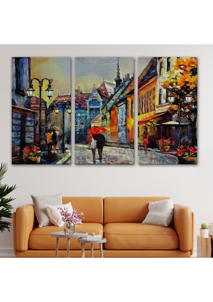 -Premier Kanvas Serileri- Kiev Ukrayna Sokak Manzarası Duvar TABLOSU-1213 modelleri