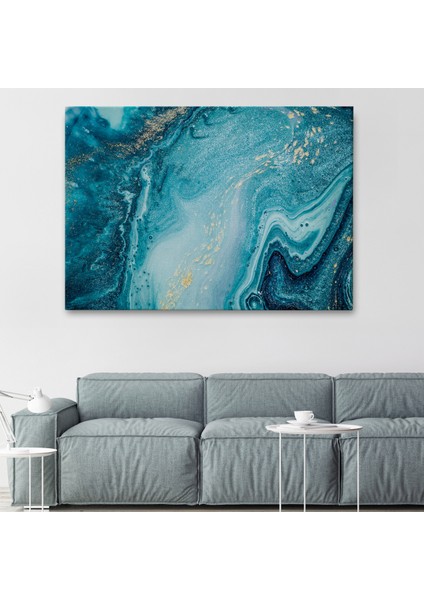 -Premier Kanvas Serileri- Soyut Okyanus Derinlikleri Duvar TABLOSU-1218 fiyatları