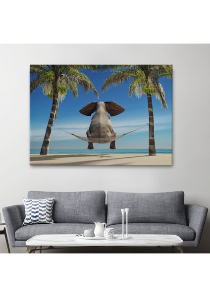 -Premier Kanvas Serileri- Fil Dekoratif Kanvas Tablo 1141 fiyatları