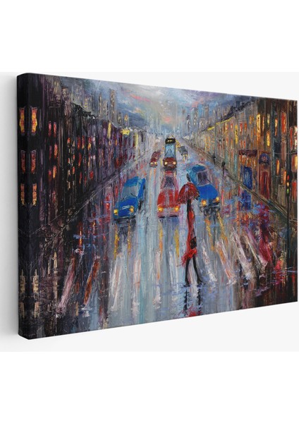 -Premier Kanvas Serileri- Yağlı Boya Görünümlü Modern Kanvas Duvar Tablosu, TABLO-1197