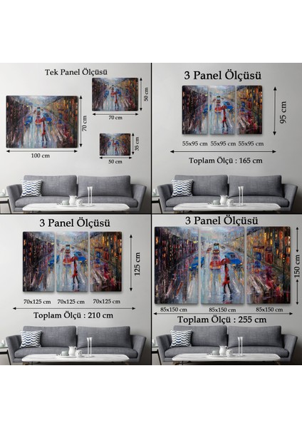 -Premier Kanvas Serileri- Yağlı Boya Görünümlü Modern Kanvas Duvar Tablosu, TABLO-1197