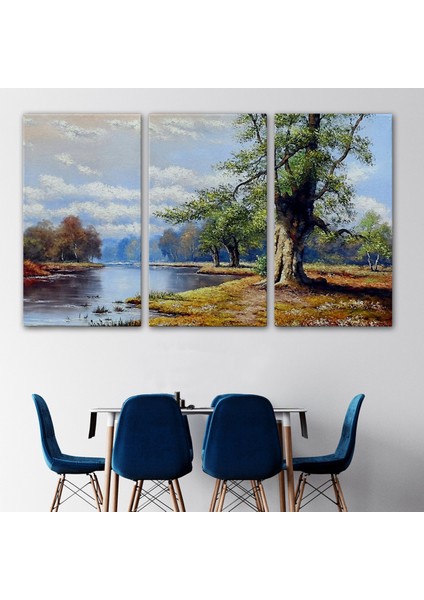 -Premier Kanvas Serileri- Ukrayna Nahir Manzarası Duvar TABLOSU-1206 modelleri