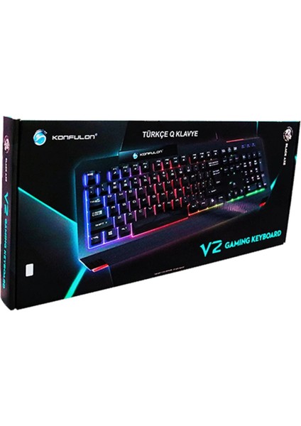 Ds-Derin Konfulon V2 Rgb Işıklı Türkçe Q Kablolu Gaming Klavye indirimleri