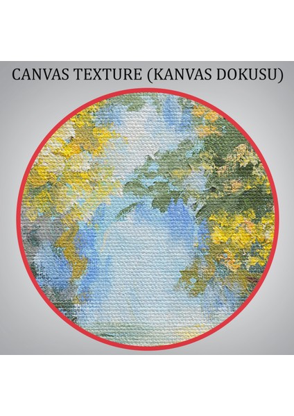 -Premier Kanvas Serileri- Yaz Ormanı ve Renkli Güzel Çiçekler Kanvas Duvar TABLOSU-1190