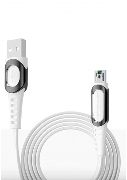 Ds-Derin Konfulon DC24 Micro USB Kablo 1.2m 4A - Beyaz