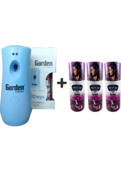 Oda Kokusu Freshmatik, Otomatik Sprey Makine + Lavanta Yedek Sprey 260 ml Air Freshener + Otomatik Sprey Yedeği Oda Spreyi Lavanta 260 ml x 3 Adet