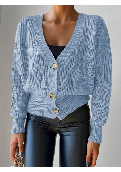 Düğme Detay Triko Bluz indirimleri