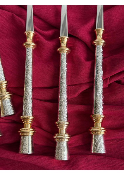 Leydi Gümüş Servis Kaşık Seti 5'li modelleri