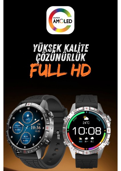 HK29 Hero Amoled Gpt Nfc Sesli Asistan Gps Sağlık Spor Yeni Nesil Tüm Özelliklere Sahip Akıllı Saat fiyatları