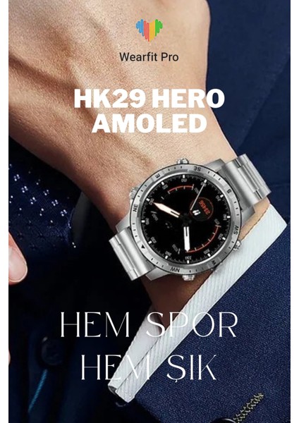 HK29 Hero Amoled Gpt Nfc Sesli Asistan Gps Sağlık Spor Yeni Nesil Tüm Özelliklere Sahip Akıllı Saat modelleri