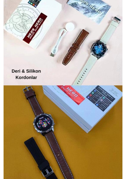 HK29 Hero Amoled Gpt Nfc Sesli Asistan Gps Sağlık Spor Yeni Nesil Tüm Özelliklere Sahip Akıllı Saat