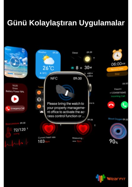 HK10 Mini Amoled Ekran Yeni Nesil Yapay Zeka ve Tüm Özelliklere Sahip Akıllı Saat