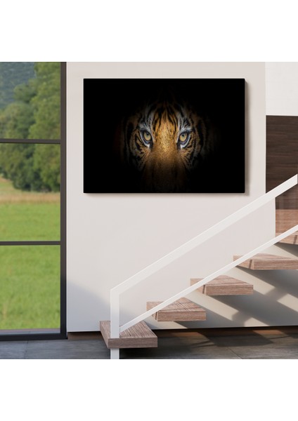 -Premier Kanvas Serileri- Kaplan Gözleri Dekoratif Kanvas Tablo 1161 indirimleri