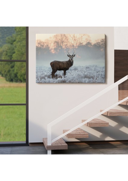 -Premier Kanvas Serileri- Geyik Dekoratif Kanvas Tablo 1166 indirimleri