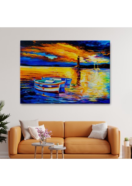 -Premier Kanvas Serileri- Okyanusun Gün Batımı TABLOSU-1212 fiyatları