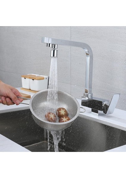 Mutfak Pencere Önü Katlanır Evye Bataryası Su Arıtma Çıkışlı Yeni Krom Renk 7 Yıl Garantili Ithal