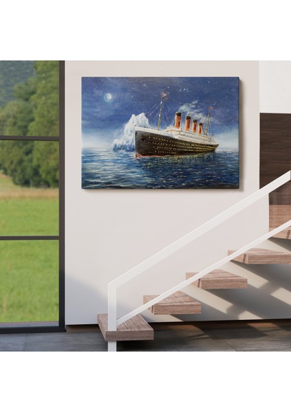 -Premier Kanvas Serileri- Titanik Gece Manzarası Duvar TABLOSU-1238 indirimleri