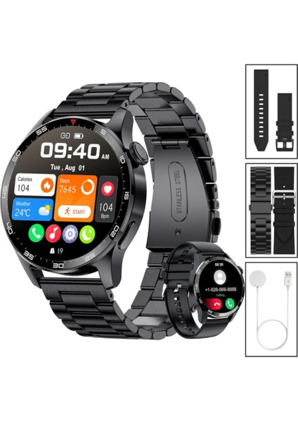 Watch Gt3 Pro Erkek Akıllı Saat, Klasik Amoled Sesli Görüşme,nfc Android iPhone Huawei Uyumlu 8,9,10