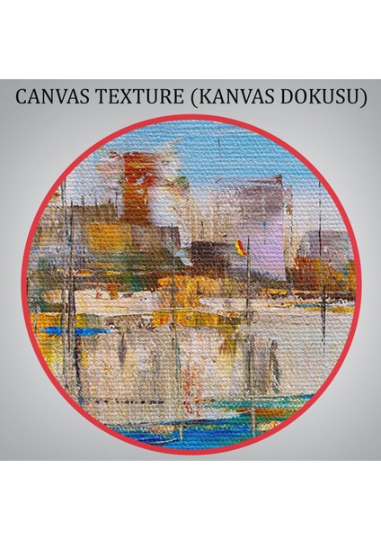 -Premier Kanvas Serileri- Mykonos Limanı Duvar TABLOSU-1209