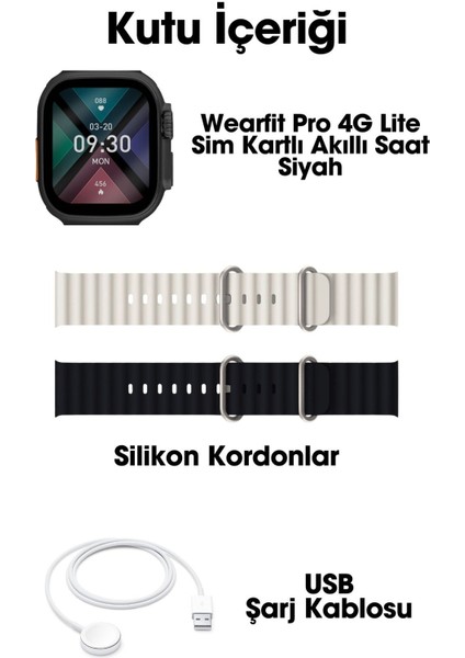 Wearfit Pro 4g Lite Sim Kartlı Kameralı Btk Kayıtlı Distribitör Garanti Amoled Akıllı Kol Saati fiyatları