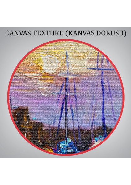 -Premier Kanvas Serileri- Balıkçı Köyü Kanvas Duvar TABLOSU-1188