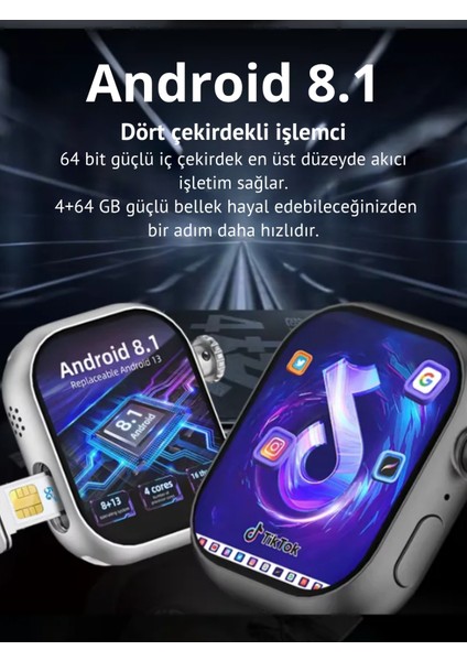 Hw S10 Call Btk Sim Kartlı Kameralı Yapay Zeka Android Amoled Ekran Akıllı Saat fırsatları