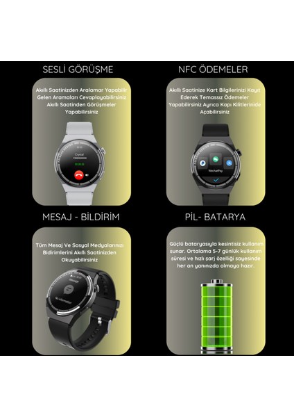 Yeni Spor Watch Gt3 Max Gümüş Akıllı Saat 1.45 Inç 46MM Nfc/sesli Arama Huawei iPhone Uyumlu 8,9,10 indirimleri