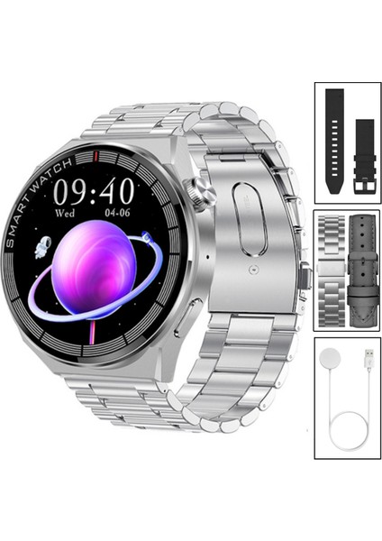Yeni Spor Watch Gt3 Max Gümüş Akıllı Saat 1.45 Inç 46MM Nfc/sesli Arama Huawei iPhone Uyumlu 8,9,10
