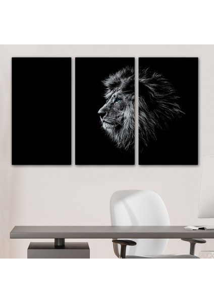 -Premier Kanvas Serileri- Aslan Dekoratif Kanvas Tablo 1153 modelleri
