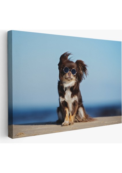 -Premier Kanvas Serileri- Küçük Köpek Dekoratif Kanvas Tablo 1157