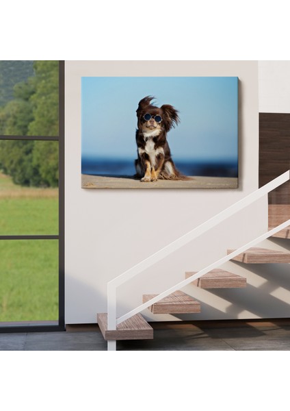 -Premier Kanvas Serileri- Küçük Köpek Dekoratif Kanvas Tablo 1157 indirimleri