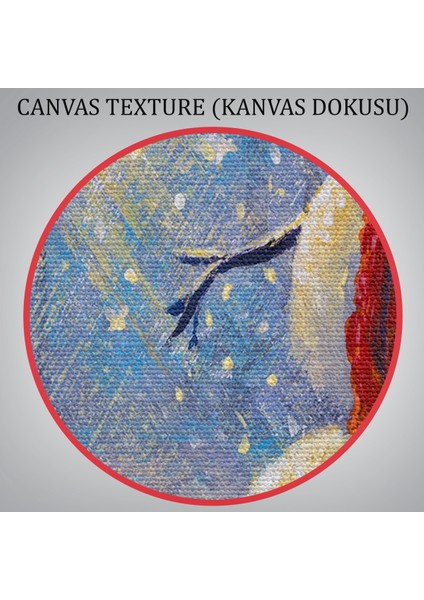 -Premier Kanvas Serileri- Ormanında Güneş Işınlarıyla Aydınlatılan Kardanadam TABLOSU-1239