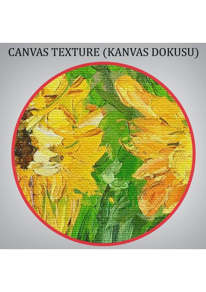 -Premier Kanvas Serileri- Vazodaki Ayçiçekleri Duvar TABLOSU-1237