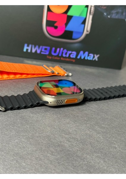 Hw9 Ultra Max 49MM Amoled Ekran 2.2inç Çift Kordon Vidalı Kordon Kilitli Akıllı Saat fiyatları