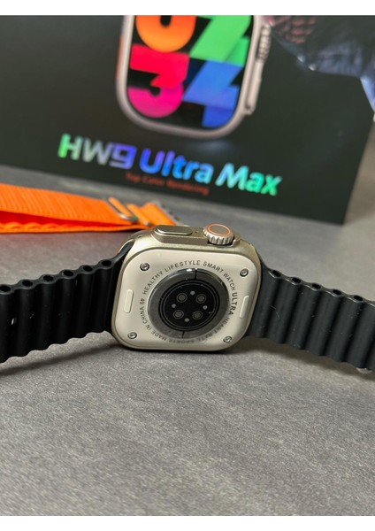 Hw9 Ultra Max 49MM Amoled Ekran 2.2inç Çift Kordon Vidalı Kordon Kilitli Akıllı Saat modelleri