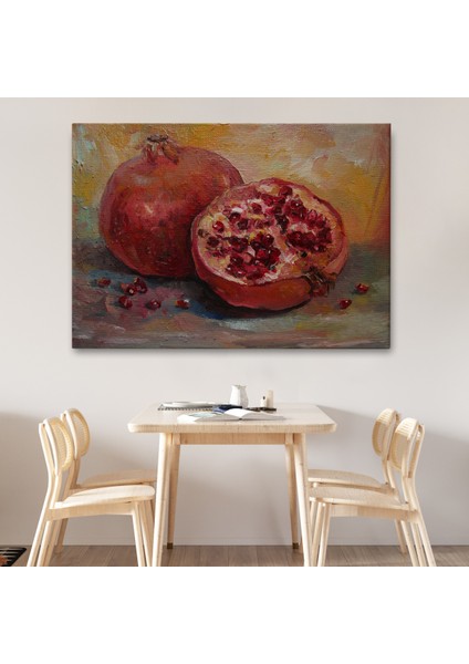 -Premier Kanvas Serileri- Nar Yağlı Boya Görünümlü Klasik Sanat TABLOSU-1230 fiyatları