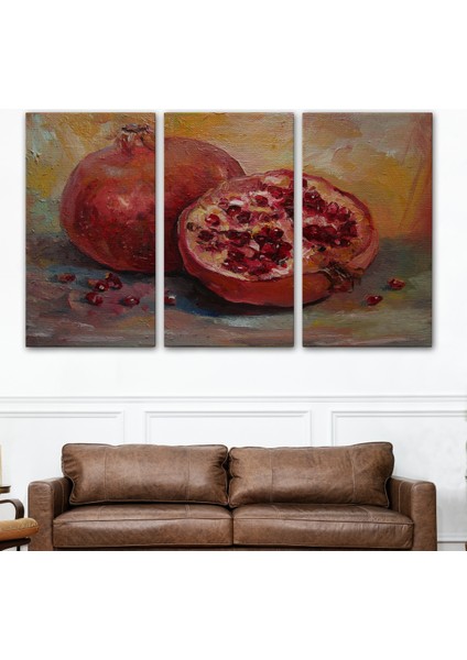 -Premier Kanvas Serileri- Nar Yağlı Boya Görünümlü Klasik Sanat TABLOSU-1230 modelleri