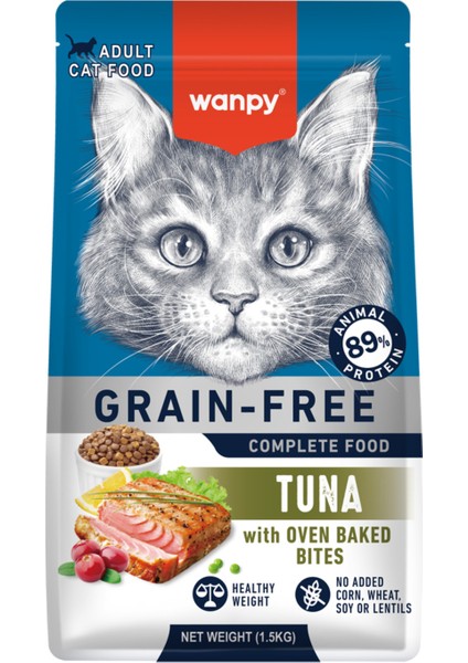 Tahılsız Süper Premium %89 Hayvansal Protein Içerikli Tuna Balıklı 1.5 kg Kedi Maması