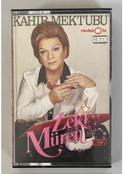 Zeki Müren Kahır Mektubu Alman Baskı Kaset (Orijinal Türküola 1327 Alman Kağıt Baskı Kaset)